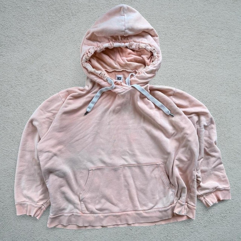 NSF Women's Pink Hoodie Size L Made USA